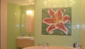 красивая мозаика в ванной