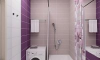 Все оттенки фиолетового или как гармонично оформить ванную комнату