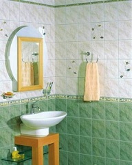 плитка природного цвета в ванной