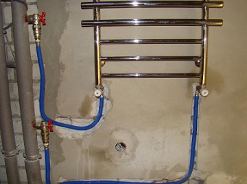 подключение полотенцесушителя к водопроводу