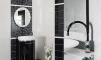 Создаем черно-белый интерьер ванной комнаты